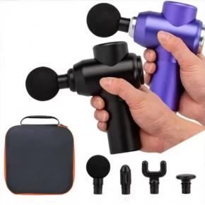  4 Head 4 Speed USB Hand Held Brushless Motor Electric Body Deep Muscle Mini Massage Gun